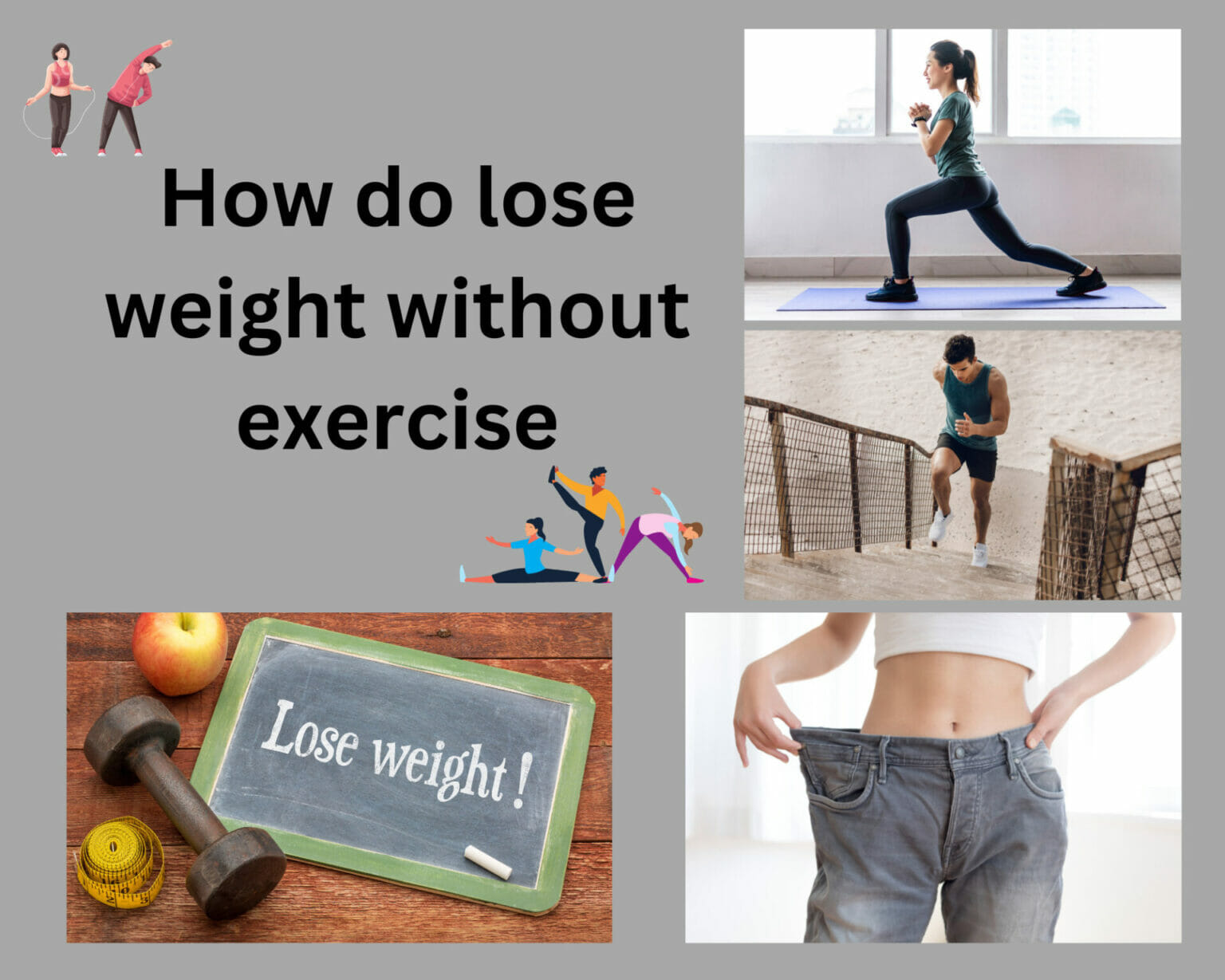 How to lose weight without exercise Health Fitness Weight Loss