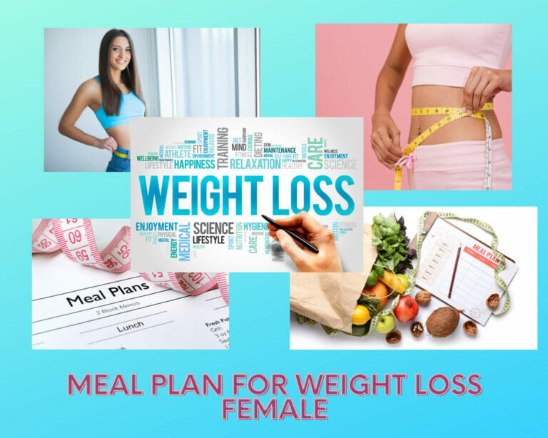 Meal plan for weight loss female