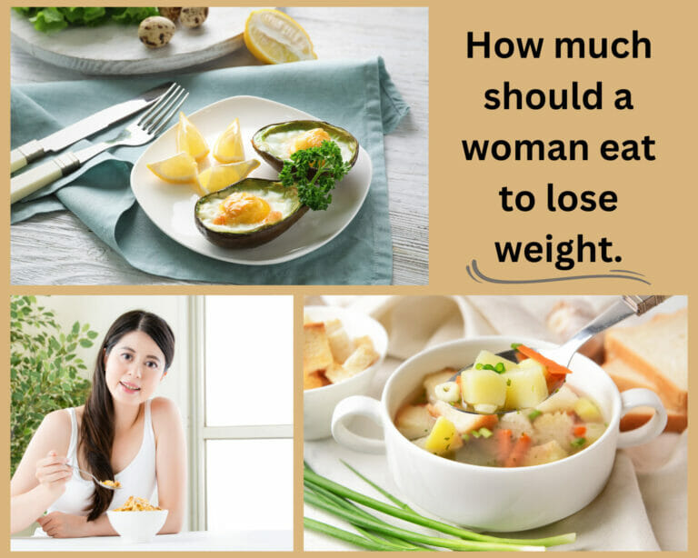 How much should a woman eat to lose weight
